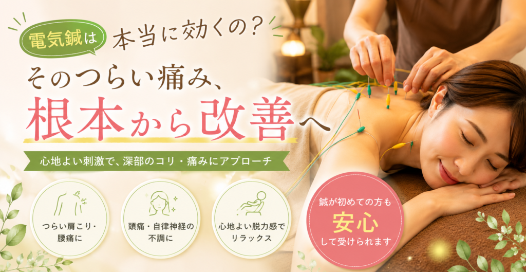 「電気鍼は本当に効くの？」そう思っている方に読んでほしい